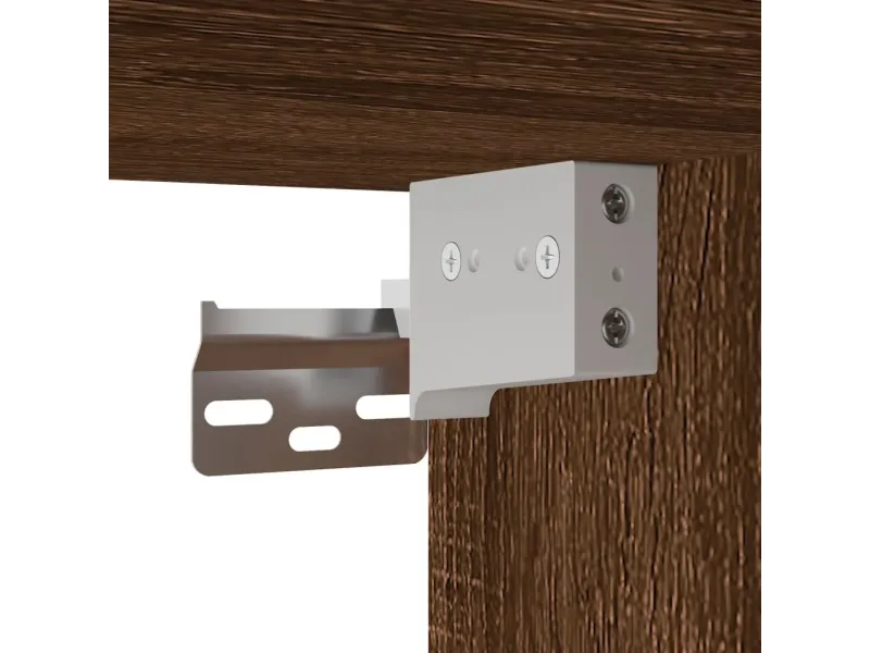 Armoire TV suspendue Chêne marron 100x30x26,5cm Bois Ingénierie