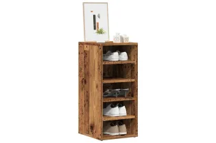 Armoire à chaussures vieux bois 32x35x70 cm bois d'ingénierie