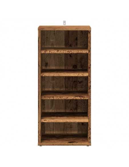 Armoire à chaussures vieux bois 32x35x70 cm bois d'ingénierie