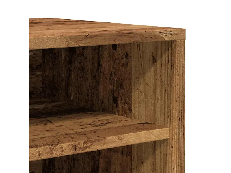 Armoire à chaussures vieux bois 32x35x70 cm bois d'ingénierie