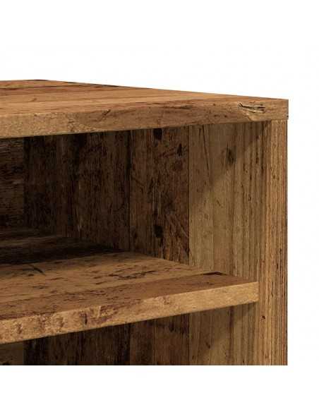 Armoire à chaussures vieux bois 32x35x70 cm bois d'ingénierie