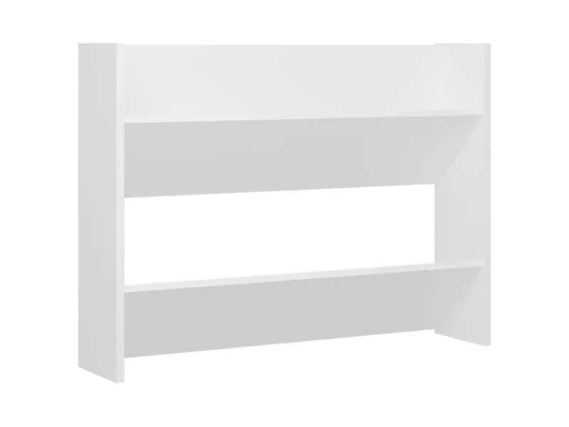 Armoire à chaussures murale Blanc 80x18x60 cm Aggloméré