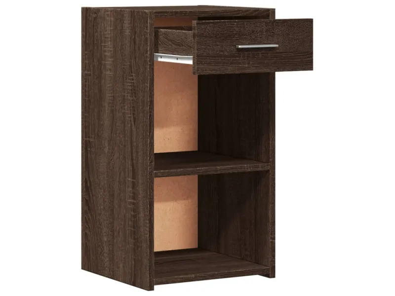 Tables de chevet 2pcs chêne marron 35x34x65cm bois d'ingénierie