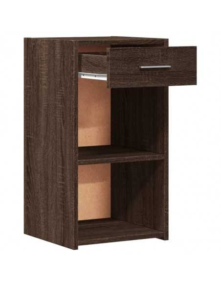 Tables de chevet 2pcs chêne marron 35x34x65cm bois d'ingénierie