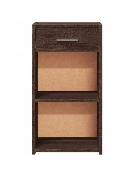 Tables de chevet 2pcs chêne marron 35x34x65cm bois d'ingénierie