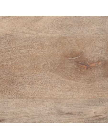 Table de chevet 50x34x62 cm bois de manguier massif brut