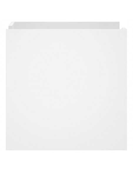 Table de chevet blanc 45x50x50 cm bois d’ingénierie