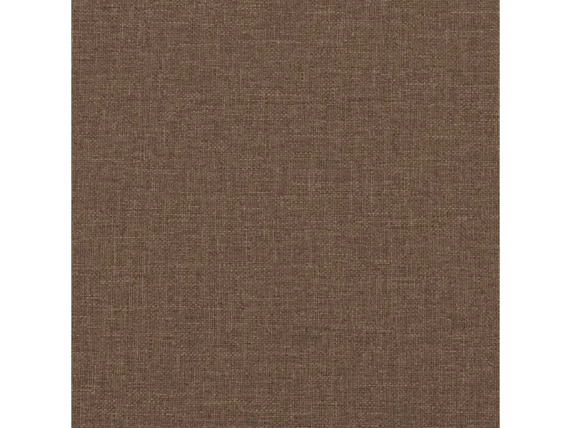 Canapé à 3 places avec repose-pieds Marron 180 cm Tissu