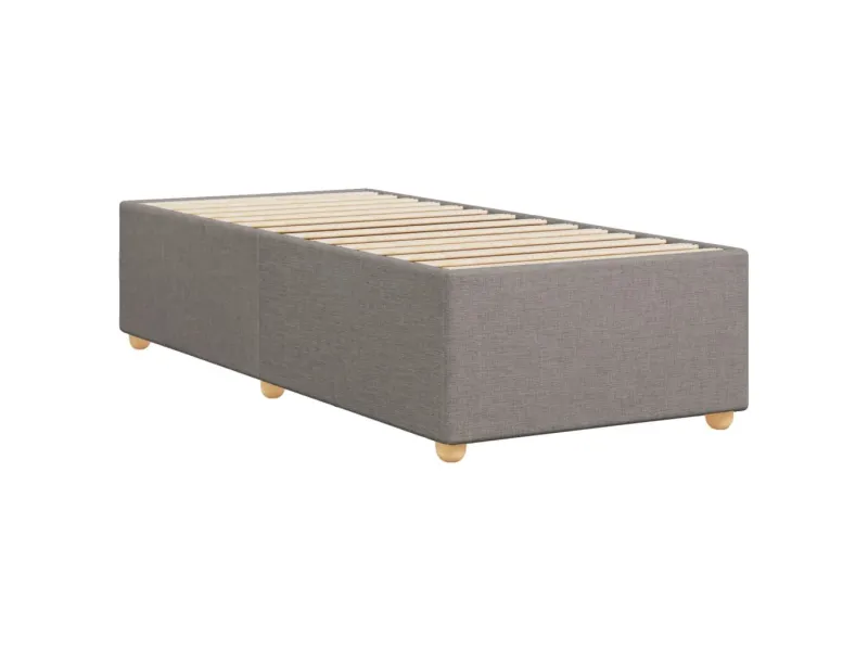 Cadre de lit sans matelas taupe 90x190 cm tissu