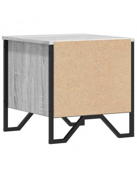 Tables de chevet 2 pcs sonoma gris 40x41x40cm bois d'ingénierie