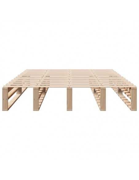 Cadre de lit sans matelas 150x200 cm bois de pin massif