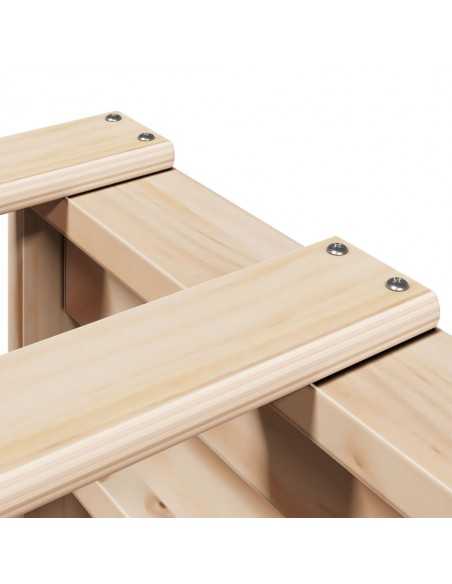 Cadre de lit sans matelas 150x200 cm bois de pin massif