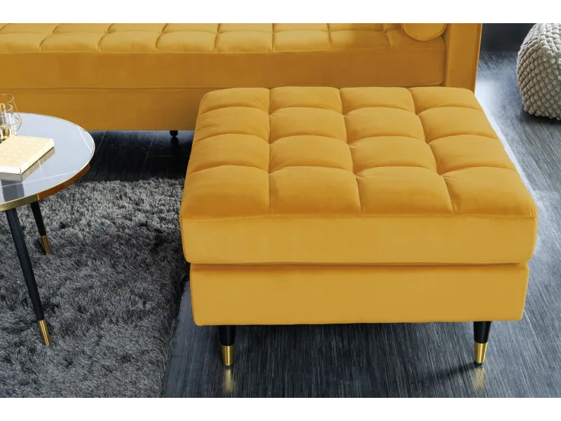 Tabouret baroque de couleur vert en velours pas cher