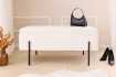 Banc design de 160cm en bois acacia coloris naturel et anthracite B...