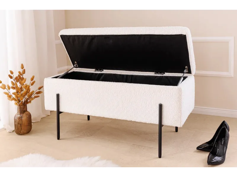 Banc design de 160cm en bois acacia coloris naturel et anthracite B...