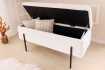 Banc design de 160cm en bois acacia coloris naturel et anthracite B...