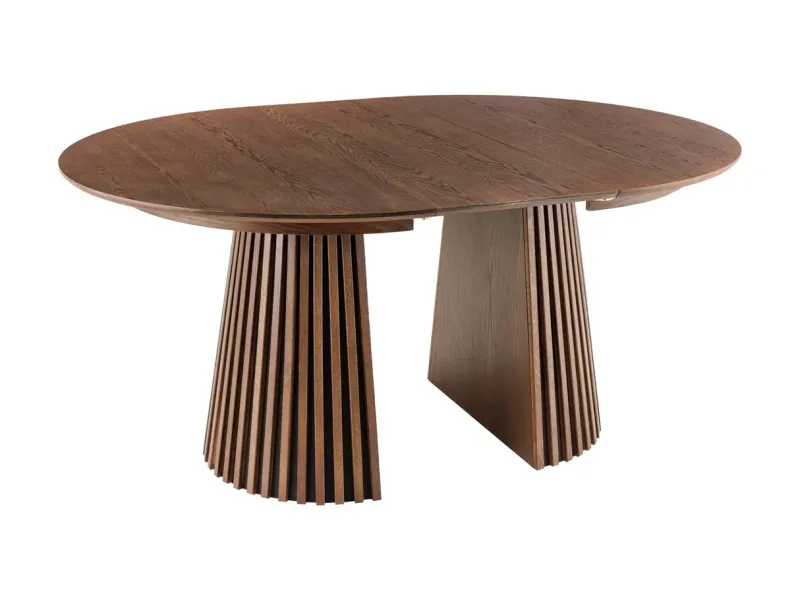 Table ronde extensible en chêne 120 à 200 cm | Bellozia