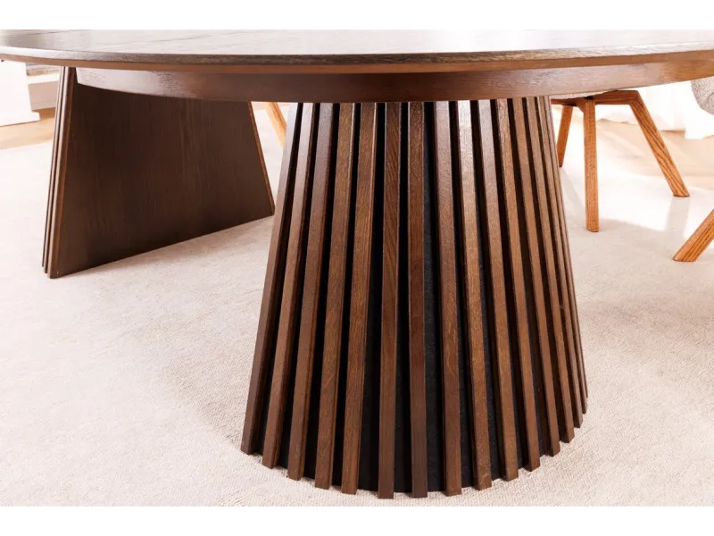 Table ronde extensible en chêne 120 à 200 cm | Bellozia