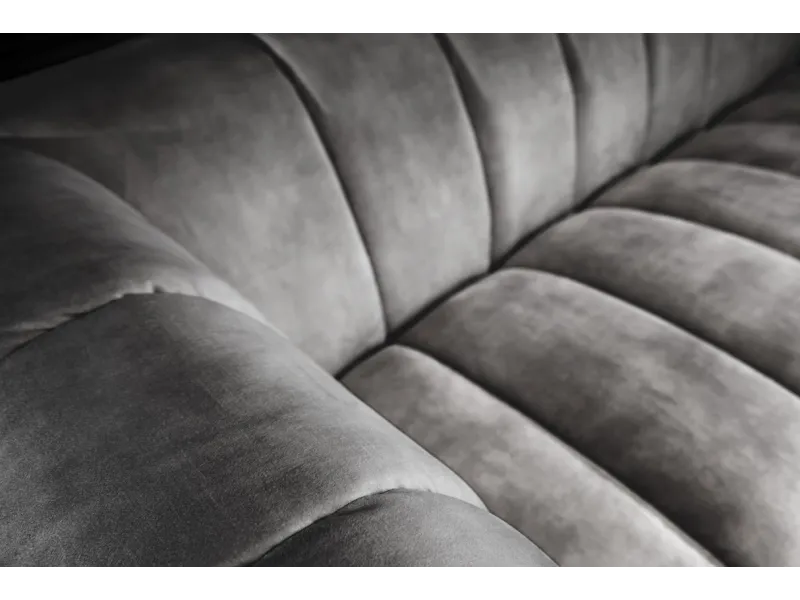 Canapé vert émeraude style rétro 225cm pas cher