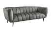 Canapé vert émeraude style rétro 225cm pas cher