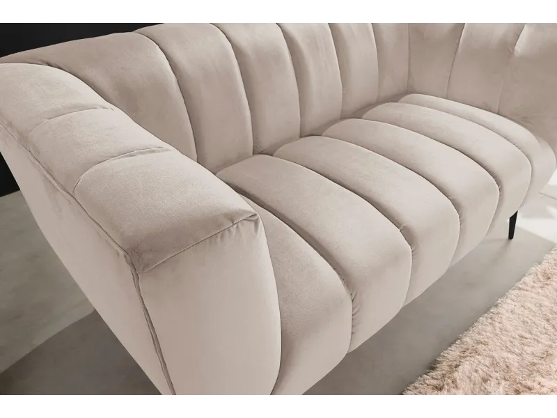 Canapé vert émeraude style rétro 225cm pas cher