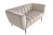 Canapé vert émeraude style rétro 225cm pas cher