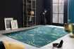 Tapis contemporain tricoté de 120x200cm en laine coloris naturel Ta...