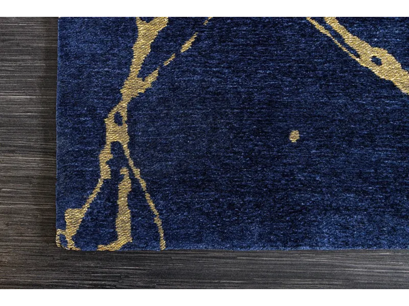 Tapis contemporain tricoté de 120x200cm en laine coloris naturel Ta...