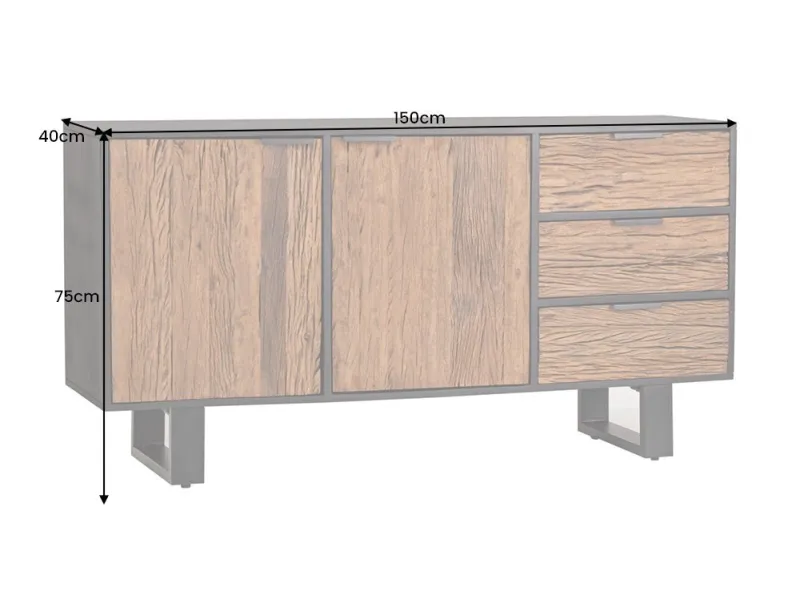 Buffet, Bahut et enfilade pas cher en bois massif  | LIVRAISON GRAT...