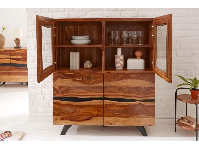 Table à manger design 180 cm coloris naturel pas cher