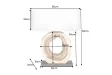 Lampe à poser en bois massif Organic Artwork – lampe design luxe artistique - Bellozia