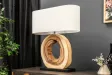 Lampe à poser en bois massif Organic Artwork – lampe design luxe artistique - Bellozia