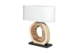 Lampe à poser en bois massif Organic Artwork – lampe design luxe artistique - Bellozia