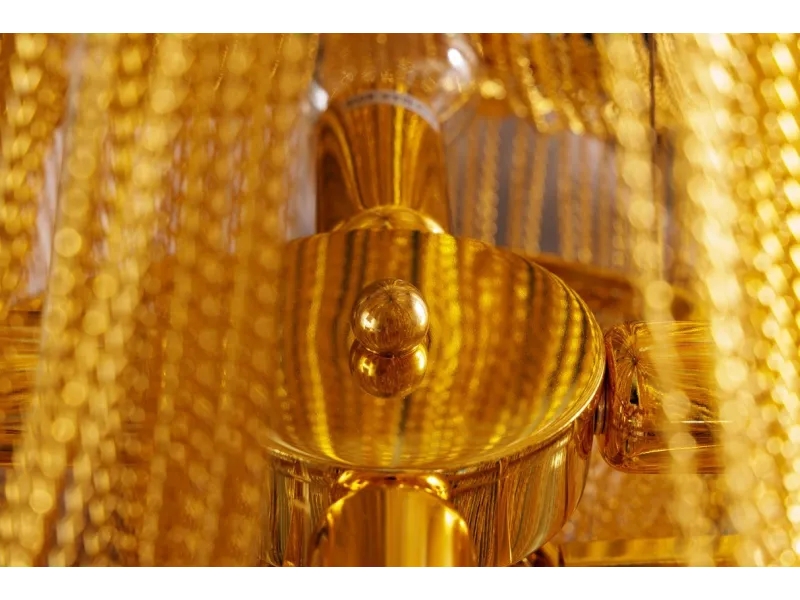 Lampe suspendue nacrée 64cm avec anneaux Suspensions |bellozia.com