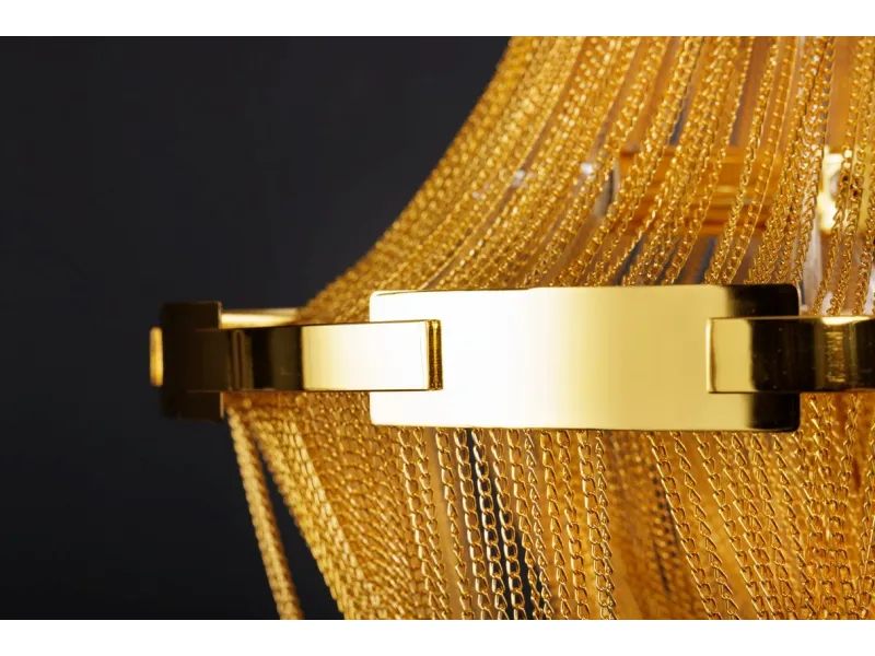 Lampe suspendue nacrée 64cm avec anneaux Suspensions |bellozia.com