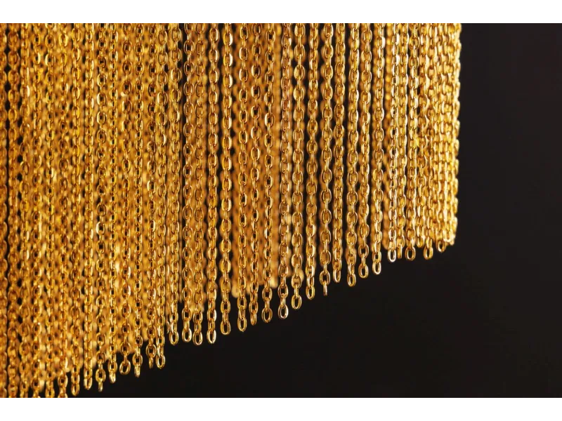 Lampe suspendue nacrée 64cm avec anneaux Suspensions |bellozia.com