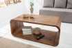 Table basse design rétro de 100cm coloris naturel en bois massif av...