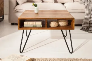 Table basse bois massif pas cher | LIVRAISON GRATUITE | bellozia... 2
