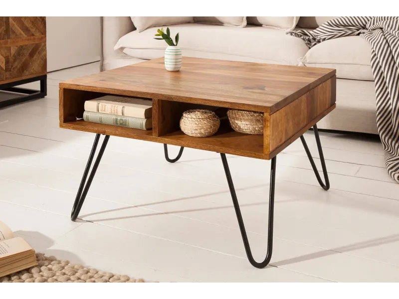 Table basse bois massif pas cher | LIVRAISON GRATUITE | bellozia...