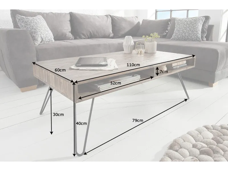 Table basse bois massif pas cher | LIVRAISON GRATUITE | bellozia...