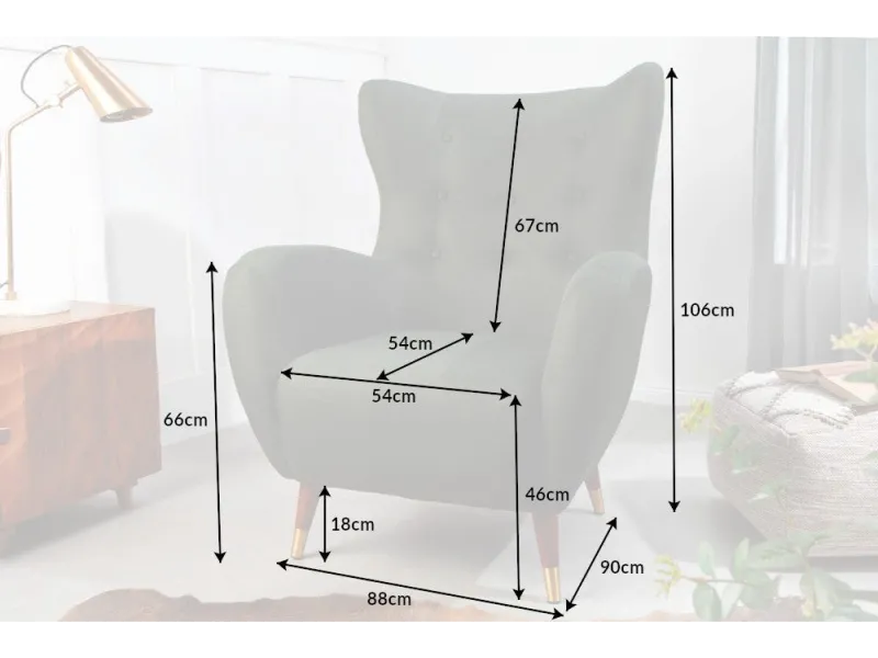 Fauteuil à bascule design scandinave coloris bleu claire Fauteuil |...