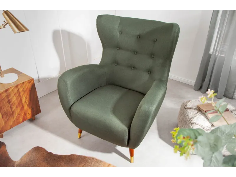 Fauteuil à bascule design scandinave coloris bleu claire Fauteuil |...