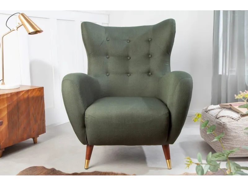 Fauteuil à bascule design scandinave coloris bleu claire Fauteuil |...