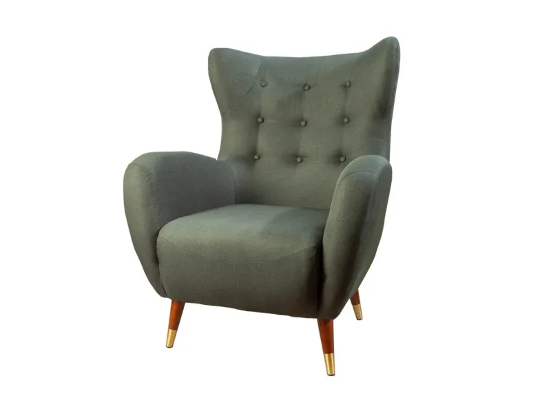 Fauteuil à bascule design scandinave coloris bleu claire Fauteuil |...