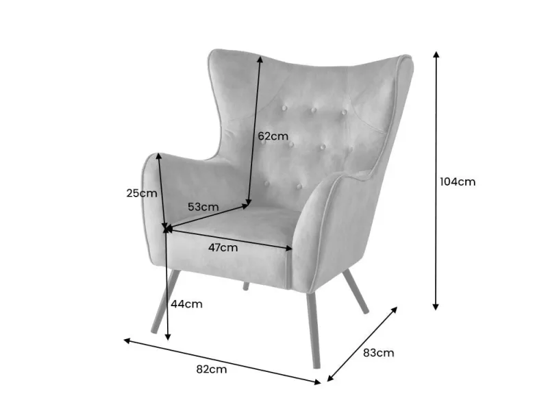 Fauteuil à bascule design scandinave coloris bleu claire Fauteuil |...