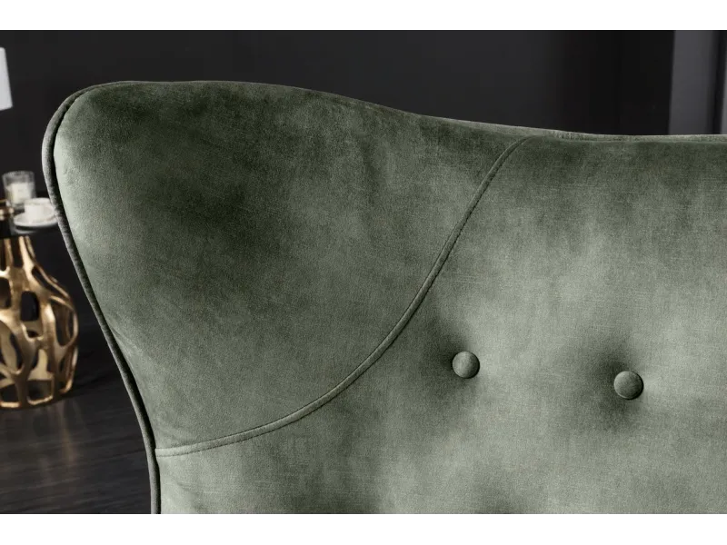 Fauteuil à bascule design scandinave coloris bleu claire Fauteuil |...