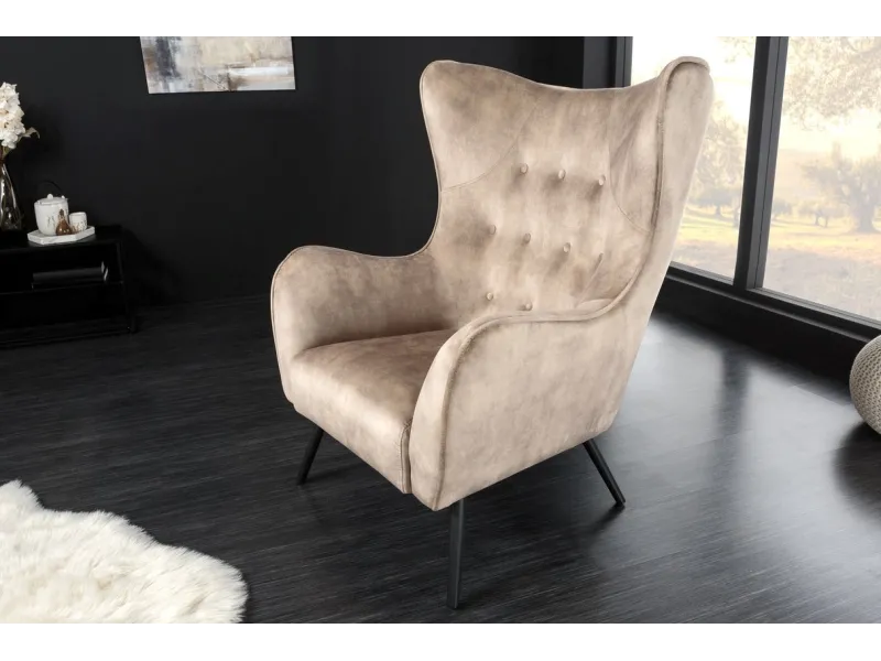 Fauteuil à bascule design scandinave coloris bleu claire Fauteuil |...