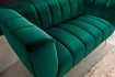 Canapé vert émeraude style rétro 225cm pas cher