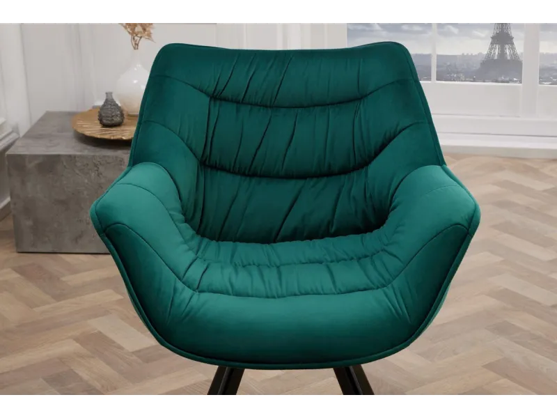 Chaises capitonnées |Lot de 2 Chaises design scandinave de salle à ...