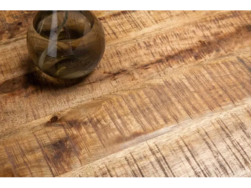 Table à manger en bois massif 160cm coloris naturel